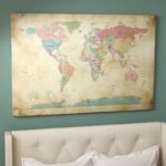 ” World Cities Map ” by Michael Tompsett - Chic Decora