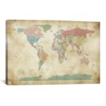 ” World Cities Map ” by Michael Tompsett - Chic Decora