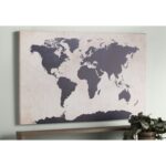 ” World Map – Navy ” by Michael Tompsett - Chic Decora