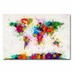 ” World Map Splashes ” by Michael Tompsett - Chic Decora