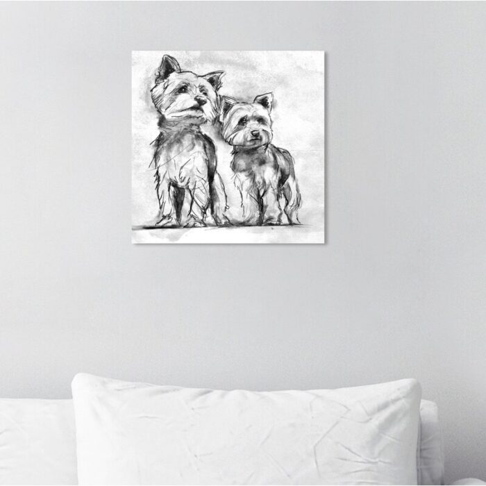 ” Yorkie Animals ” Painting Print - Chic Decora