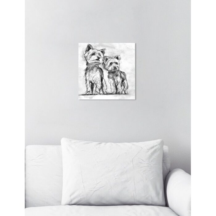 ” Yorkie Animals ” Painting Print - Chic Decora