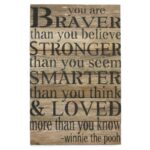 ” You Are Braver Than You Believe “ - Chic Decora