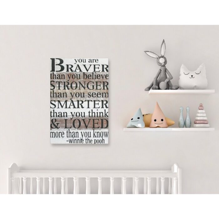 ” You Are Braver Than You Believe “ - Chic Decora