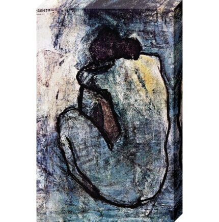 Blue Nude’ Oil Painting Print on Canvas - Chic Decora