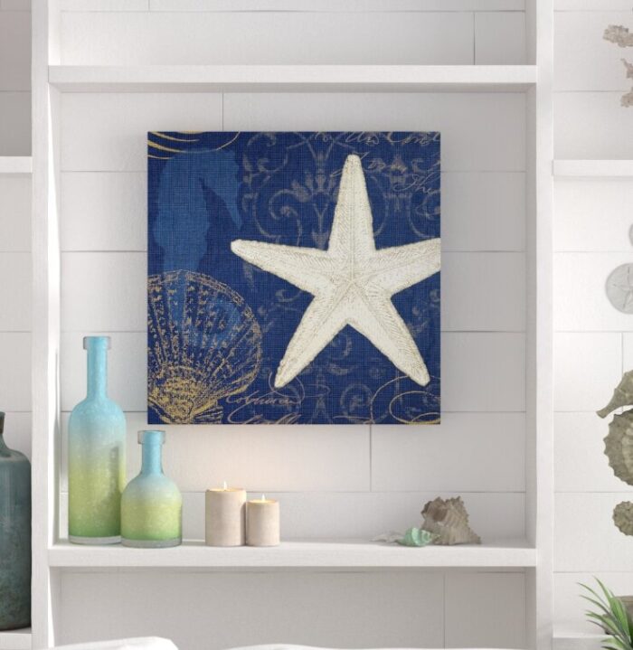 Coastal Moonlight I’ Graphic Art on Wrapped Canvas - Chic Decora