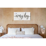 Everyday is a Gift’ by Susie Boyer, Lavender Flowers with Inspirational Quote Canvas Textural Wall Art - Chic Decora