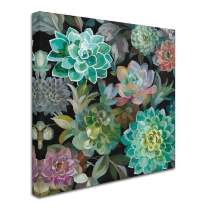 Floral Succulents v2 Crop’ by Danhui Nai – Painting Print - Chic Decora