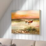 Florida Sunset’ Painting on Canvas - Chic Decora