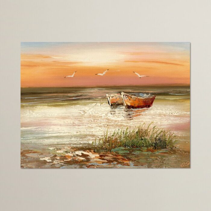 Florida Sunset’ Painting on Canvas - Chic Decora