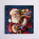 Jolly Old St. Nick’ Wrapped Canvas Graphic Art on Canvas - Chic Decora