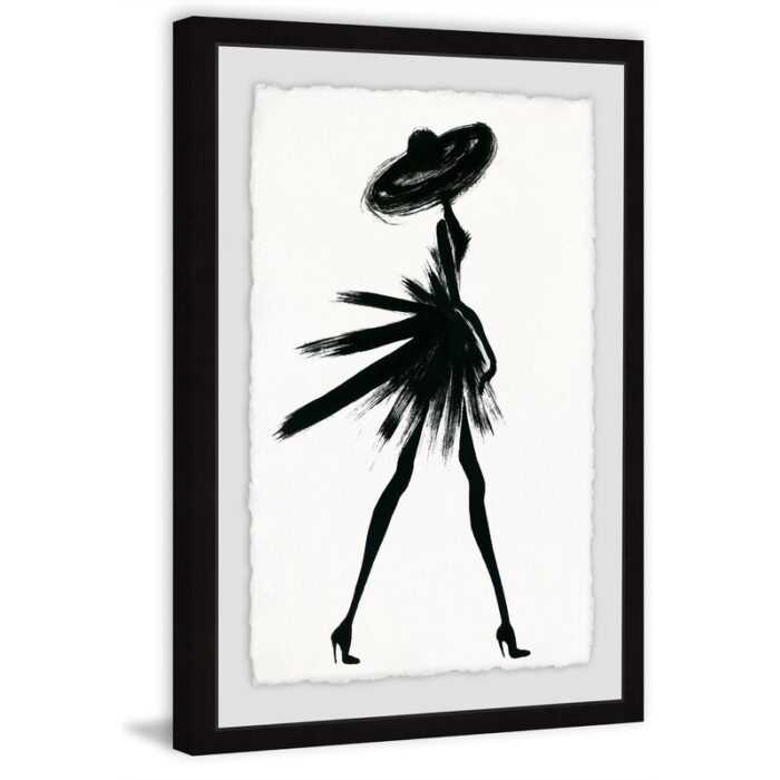 Little Black Dress II’ – Picture Frame Graphic Art Print on Paper - Chic Decora