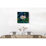 Lotus Blossom’ by Elena Ray | Flower & Wellness Fine Art Framed Canvas Print - Chic Decora