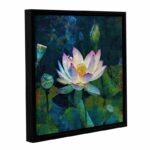 Lotus Blossom’ by Elena Ray | Flower & Wellness Fine Art Framed Canvas Print - Chic Decora