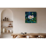 Lotus Blossom’ by Elena Ray | Flower & Wellness Fine Art Framed Canvas Print - Chic Decora