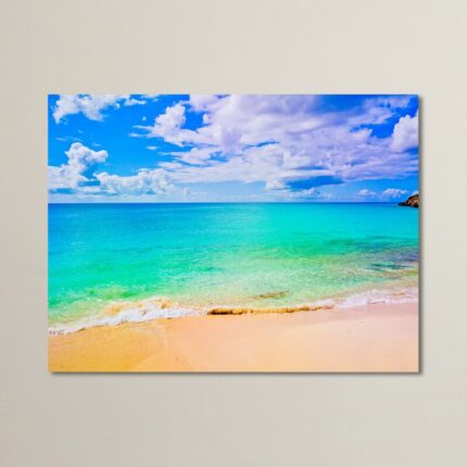 Maho Beach’ – Wrapped Canvas Photographic Print - Chic Decora