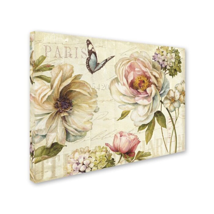 Marche de Fleurs IV’ Painting Print on Wrapped Canvas - Chic Decora