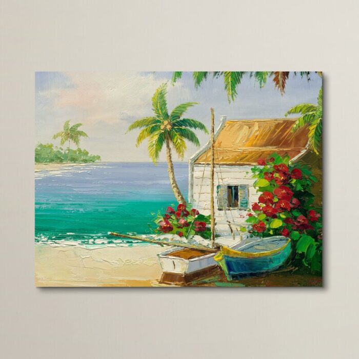 Merritt Island’ Wrapped Canvas Print on Canvas - Chic Decora