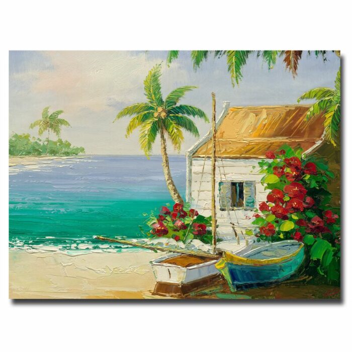 Merritt Island’ Wrapped Canvas Print on Canvas - Chic Decora