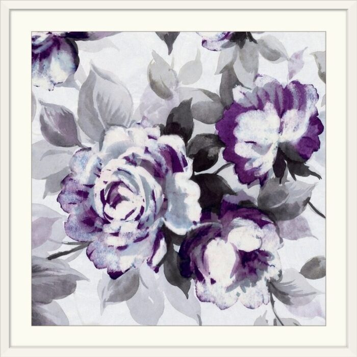 Scent of Roses III Painting Print in Plum - Chic Decora