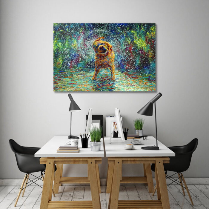 Shakin’ Jake’ Wrapped Canvas Print on Canvas - Chic Decora