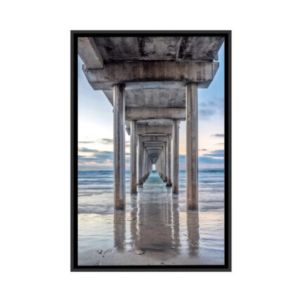 Support Pillars, Ellen Browning Scripps Memorial Pier, La Jolla, San Diego, California, ISA’ by Rob Tilley – Wrapped Canvas Photograph Print - Chic Decora