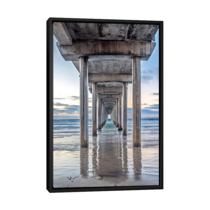 Support Pillars, Ellen Browning Scripps Memorial Pier, La Jolla, San Diego, California, ISA’ by Rob Tilley – Wrapped Canvas Photograph Print - Chic Decora