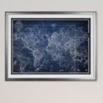 Vintage World Map V’ Graphic Art Print - Chic Decora