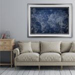 Vintage World Map V’ Graphic Art Print - Chic Decora