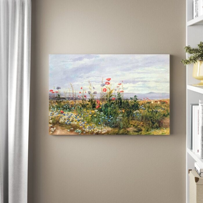 Wildflowers with a View of Dublin, Dunleary’ by Mark Adlington, Flowers in Ireland Scenic Wall Art - Chic Decora