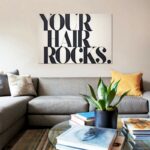 Your Hair Rocks’ Textual Art on Canvas - Chic Decora