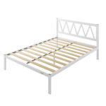 38″ Metal Platform Bed Frame with Headboard - Chic Decora