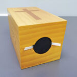 4x4x7″ Mini PiggyBank Box, Wood Collection Donation Church Offering Coin Collection Fundraising - Chic Decora