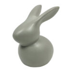 7″ Modern Bunny Solid Color Round Figurines – 5″ x 4″ x 7″ - Chic Decora