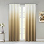 84″ Gold Ombre Shades Window Panels (Set of 2) - Chic Decora