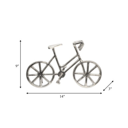 9″ Metal Bicycle Sculpture Aluminum Decorative Bike Figurine for Home, Office Decor Metal Statue - Chic Decora