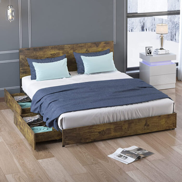 Aahim Platform Storage Bed - Chic Decora