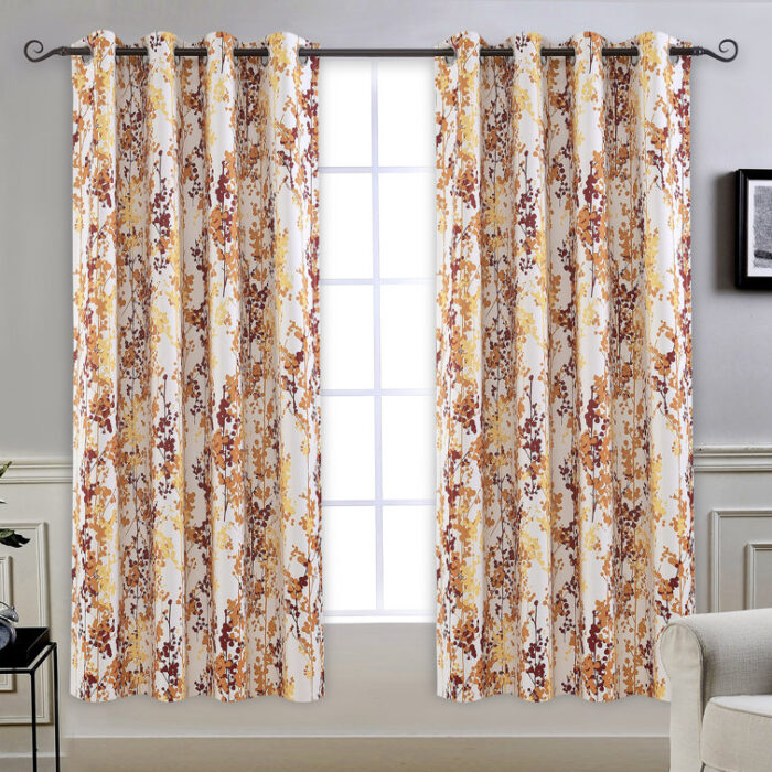 Aalayjah Polyester Room Darkening Curtain Pair (Set of 2) - Chic Decora