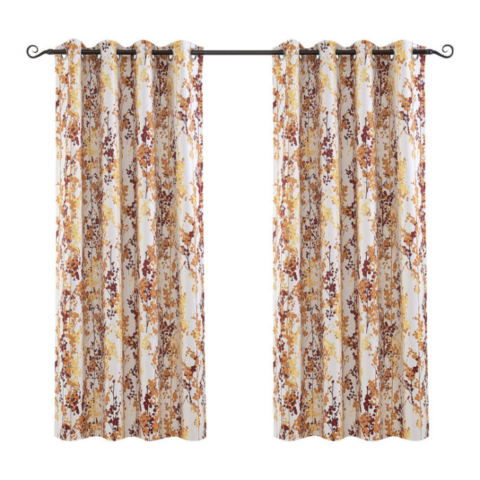 Aalayjah Polyester Room Darkening Curtain Pair (Set of 2) - Chic Decora