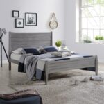 Aalycia Solid Wood Wingback Bed - Chic Decora