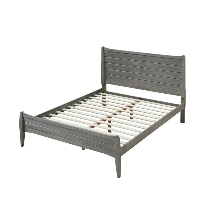 Aalycia Solid Wood Wingback Bed - Chic Decora