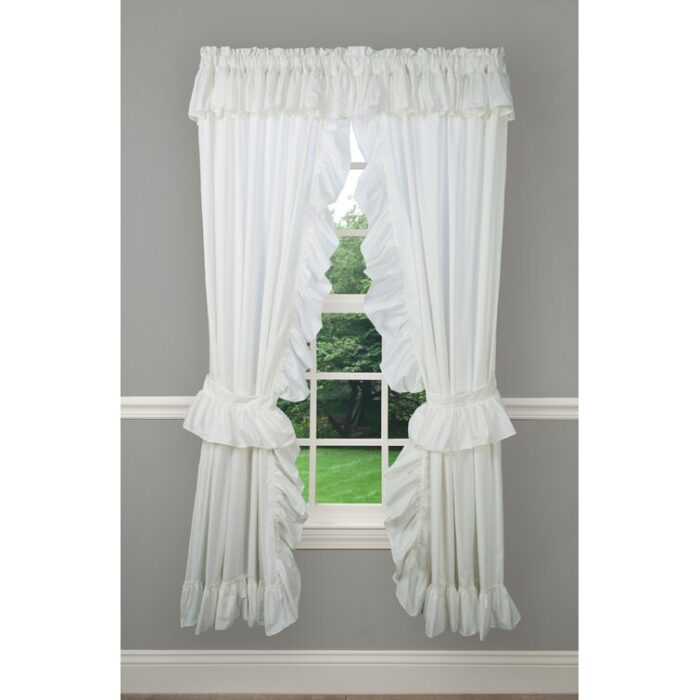 Aashriya Cotton Blend Sheer Curtain Pair (Set of 2) - Chic Decora