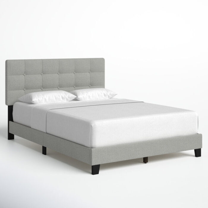 Abdiel Upholstered Platform Bed - Chic Decora