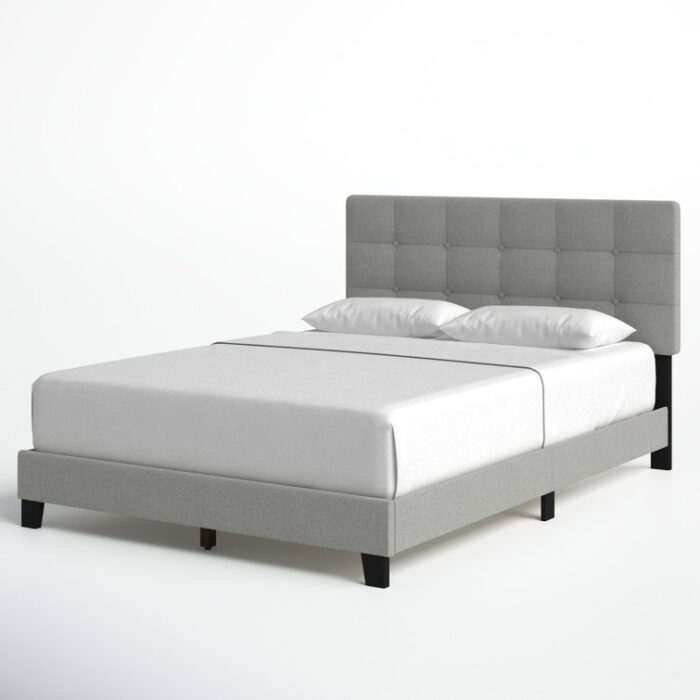 Abdiel Upholstered Platform Bed - Chic Decora