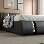 Abdul-Azeez Upholstered Sleigh Bed - Chic Decora