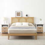 Abdulahi Rattan Arched Platform Bed - Chic Decora