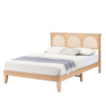 Abdulahi Rattan Arched Platform Bed - Chic Decora