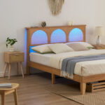 Abdulahi Rattan Arched Platform Bed - Chic Decora