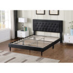 Abedin Upholstered Wingback Bed - Chic Decora