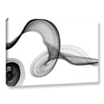 Abstract Poetry in Black & White 155 by Irena Orlov, Modern Abstract Gallery Canvas Wall Art - Chic Decora